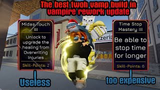 YBA The best twoh vamp build in vampire rework update [upl. by Kerianne]