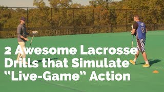 2 Awesome Lax Drills that Simulate LiveGame Action [upl. by Lyndell]