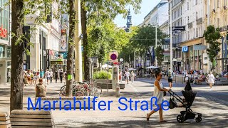 VIENNAAUSTRIAMariahielfer StraßeLong shopping StreetAugust 2024 [upl. by Rellek]