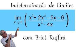 GRINGS  INDETERMINAÇÃO DE LIMITES COM BRIOT RUFFINI [upl. by Ordep]