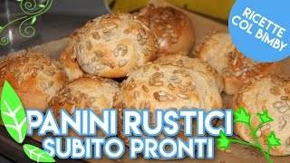 FARE I PANINI A CASA COL BIMBY senza farina ricetta con lievitazione istantanea Ep90 [upl. by Kieryt]