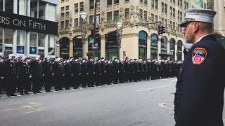 FDNY  Hundreds Gather as City Says Final Farewell to Fallen FDNY Firefighter Michael Davidson [upl. by Retrop]