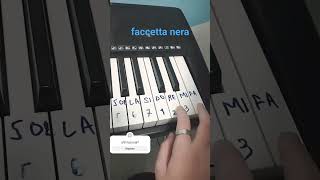 faccetta nera easy faccettanera piano [upl. by Caterina]