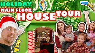 CHRISTMAS HOUSE TOUR 3 0 Main Floor Magical Holiday Fun FUNnel V Fam Vlog w FNAF Elf [upl. by Epolulot43]