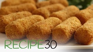 Classic Potato Croquettes  By RECIPE30com [upl. by Pieter]