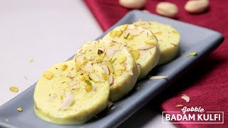 Gobble  Badam Cashew Kulfi  Desserts  How to make kulfi [upl. by Adnawyek]