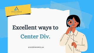 Master CENTER DIV in Minutes with These CSS Tips [upl. by Porush]