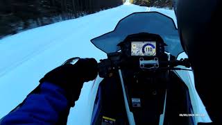 2023 Polaris XCR850 in northern Maine [upl. by Sidnarb]