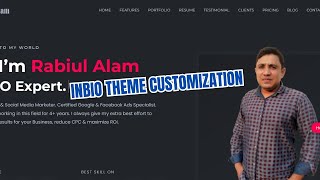 InBio Theme Customization  WordPress Theme Customization  WordPress Portfolio Website 2024 [upl. by Eyllib]