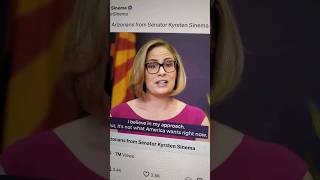 Sen Kyrsten Sinema quotI will leave the Senate at the end of this yearquot news politics [upl. by Anairuy641]