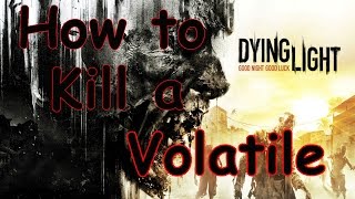 Dying Light  How to kill a Volatile [upl. by Naasah]