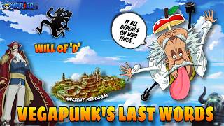 Vegapunks Full broadcast Explained in Hindi  will of D  Ancient war  One Piece theory video [upl. by Heydon916]