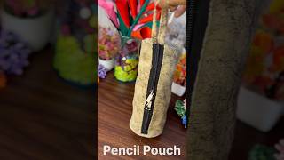 Pen Pencil Organiser  Beautiful Pencil Pouch  Fabric Craft  Sewing Tutorial  Easy [upl. by Nakah161]