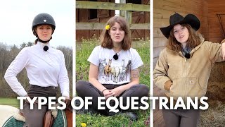 DIFFERENT TYPES OF EQUESTRIANS funny 😂 [upl. by Rufena]