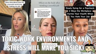 TikTok Rants TOXIC Work Places Will DESTROY your Health corporatelife bendtheknee [upl. by Rebak]