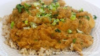 Red Lentil Stew W Root Veggies  Clean Eating Recipe [upl. by Anita768]