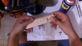 Handmade speargun wishbones in 10 minutes [upl. by Schubert]