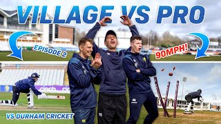 PRO CRICKETERS vs VILLAGE CRICKETERS Can we survive an over from a 90MPH FAST BOWLER 😱 [upl. by Chivers]