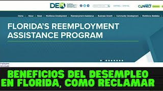 Beneficios de desempleo de Florida número de teléfono y cómo reclamar [upl. by Eiliah]