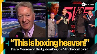 Frank Warren feels ECSTATIC about the Queensbury vs Matchroom 5 vs 5 🤩 🥊 [upl. by Busby266]