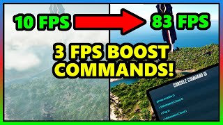 Ark Ascended  Boost your FPS with these 3 Commands  Ark Survival Ascended  NO Grass Clouds Fog [upl. by Onilatac]