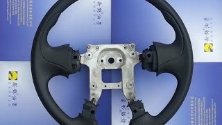 Process video of inmould coating use for PU steering wheel [upl. by Nidak]