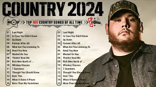 Country Music Playlist 2024  Luke Combs Chris Stapleton Morgan Wallen Kane Brown Jason Aldean [upl. by Neelrak290]