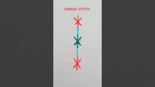 ERMINE STITCH  Hand embroidery for beginners [upl. by Ellynn224]