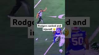 Aaron Rodgers injured Vs Bills [upl. by Jopa]