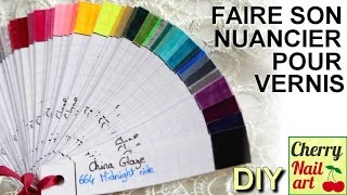 DIY Faire un nuancier vernis a ongles [upl. by Haissi]