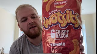 Walkers Wotsits Crispy Bacon Flavour  Review [upl. by Koslo]