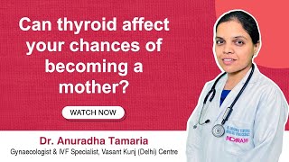 How Thyroid Disorders Affect Fertility Explained  Dr Anuradha Indira IVF Vasant Kunj Delhi [upl. by Sevein]