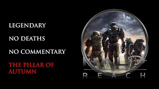 Halo Reach  LEGENDARYNO DEATHS  The Pillar of Autumn [upl. by Yesnel]