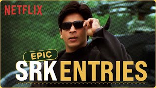 Shah Rukh Khans ICONIC ENTRY SCENES for 4 Mins Straight [upl. by Ettelegna]