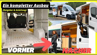 Der CamperVan Ausbau  Ein Transporter wird zum Wohnmobil  Kompletter Umbau  Vanlife Ducato [upl. by Anirehtak513]