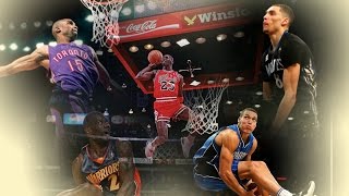 Top 10 Best NBA All Star Dunk Contest Dunks  ALL TIME 1984  2016 [upl. by Sewel513]