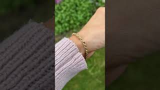 Vintage 14ct Gold Rope Bracelet [upl. by Eivod]