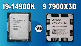 Intel Core i9 14900K 14th Gen vs AMD Ryzen 9 7900X3D Gaming Processor [upl. by Josephson297]