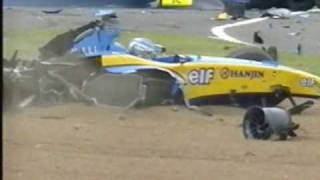 Accidente de Jarno Trulli Silverstone 2004 [upl. by Gretna838]