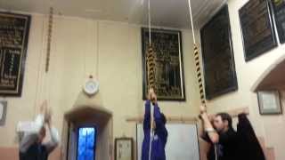 All Saints Maidstone  inside Halfmuffled back six 32cwt C being lowered [upl. by Mirisola956]