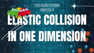 Elastic Collision in One Dimension  11th Class Physics [upl. by Masson234]