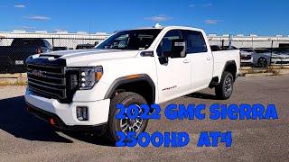 2022 GMC Sierra 2500HD AT4 FIRST LOOK walk around test drive and in depth review [upl. by Ibbob]