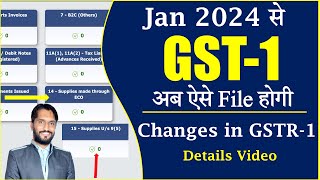 Changes in GSTR1 from Jan 2024  Ecommerce Operator  New GSTr1 2024 [upl. by Landing626]