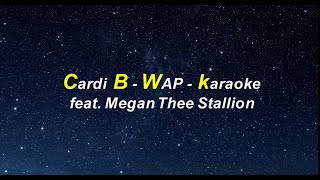 Cardi B  WAP feat Megan Thee Stallion karaoke [upl. by Limoli761]