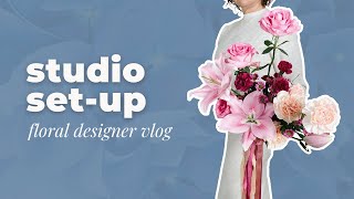 Set Up My New Florist Studio With Me 😍 Florist Studio Setup 🌸 Florist Studio MustHaves [upl. by Waechter]