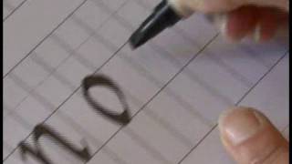 Writing Cursive Italic Calligraphy  Writing Lower Case MR in Calligraphy [upl. by Semadar]