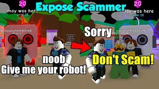 Noob Disguise Trolling With Patriotic Robot Exposing Scammers  Bubble Gum Simulator [upl. by Fancie684]