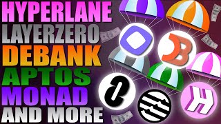 💥 Hyperlane  LayerZero  Debank  Aptos  Orderly  Monad AND MORE 📣 [upl. by Birdt]