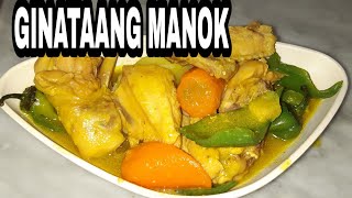 Ginataang Manok with Carrots and Patatas  Chicken Cooked in Coconut milk [upl. by Yenhoj898]