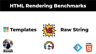 HTML Rendering Benchmarks  Raw strings vs Scriban Templates in F [upl. by Naeerb767]